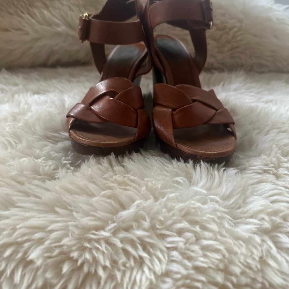 Celine Leather Ankle-strap Sandals Size 38.5 - 8.5 US